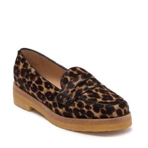 Longchamp | Le Pliage Penny Loafer Calf Animal Print Loafer Sz 37 -Made in Italy